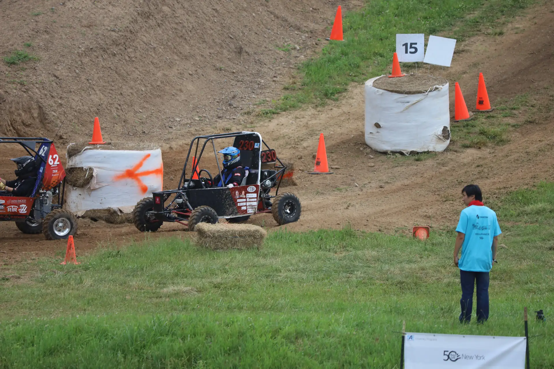Car approaching an obstacle